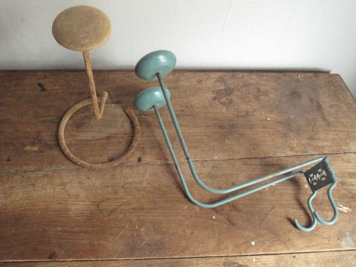 Lot of 2 Vintage - 1920s Hat Stands - Wall Velvet