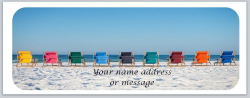 30 personalized return address labels scenic beach buy 3 get 1 free (bo861) for sale