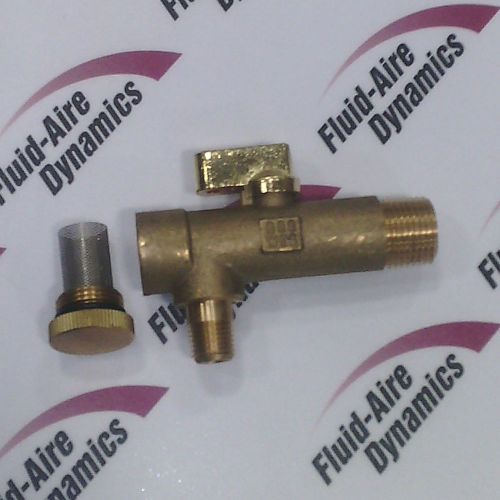 Brass y strainer for automatic / zero air loss drain for sale