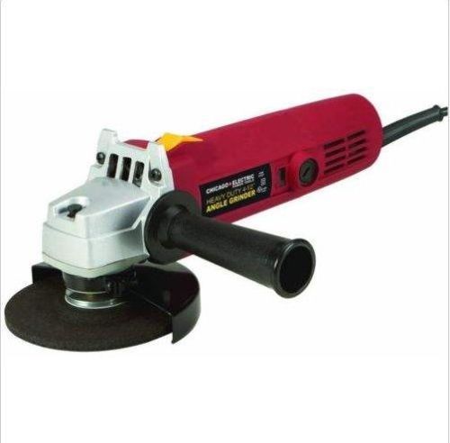 New Chicago Electric 4-1/2 Heavy Duty Angle Grinder with cut off wheels included