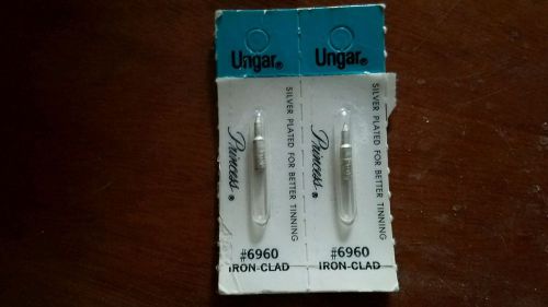 Ungar Princess #6960 Iron-Clad Silver Plated Tip Tinning Lot 2 New