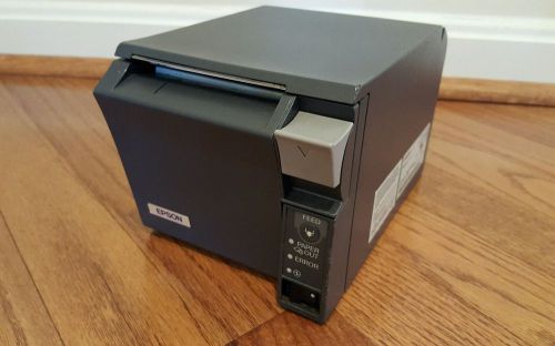Epson tm-t70 pos thermal receipt printer m225a dark gray autocut parallel+power for sale