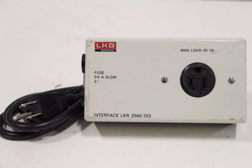 LKB Bromma Interface 2040-103 Max 40Va Power Adapter + Free Priority Shipping!!!
