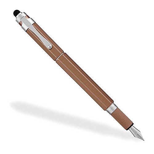 Levenger l-tech 3.0 fountain pen, medium, bronze (ap12640 bz m nm) for sale