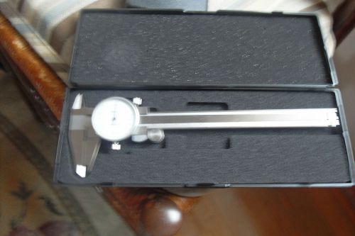 Shars 6&#034;&gt;11 &lt; 2.02 mm govt. roller type dial caliper/hard padded case #240 for sale