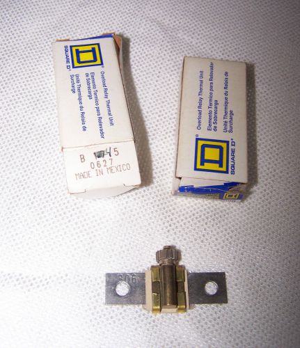 (2) square d b 45 thermal overload heaters for sale