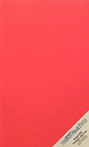 ThunderBolt Paper 50 Watermelon Red Color Legal Size Cover/Card Paper Sheets -