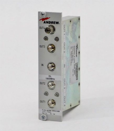 Andrew CommScope Splitter 4-Way 20W 6.8dB 806-960 1700-2170 MHz Module 7160190