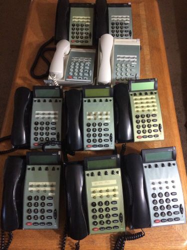 Lot Of 10 NEC Business Phones Digital Display Business Phones and Handsets