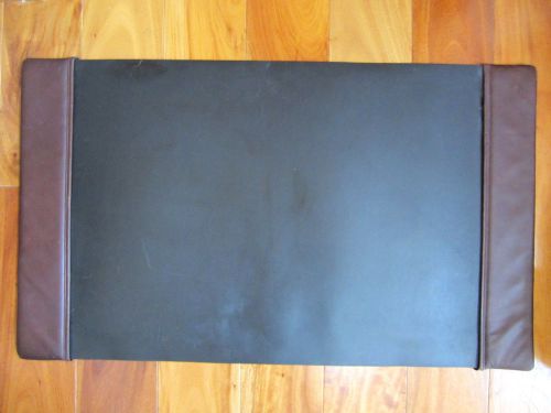 *COACH DESK PAD* LARGE BROWN LEATHER &#034;AT A GLANCE&#034; CALENDAR HOLDER.. 33X20&#034;.