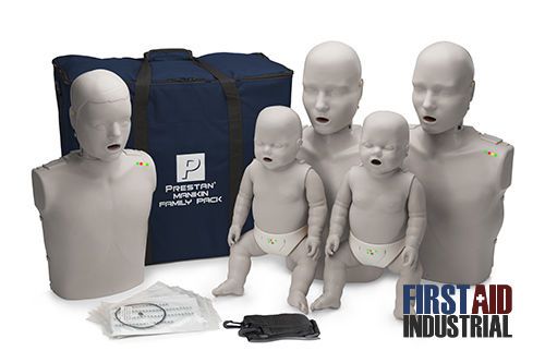 Prestan family cpr aed manikin 5 pk 2 adult 1 child 2 infant monitor pp-fm-500m for sale