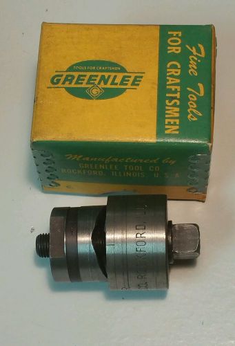 L@@K NOS Greenlee No. 730 1 1/8&#034; (Round) Radio Chassis Punch