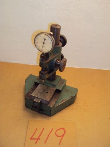Ames Shockless No. 211 Dial Indicator on Comparator Stand 419