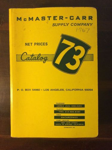 McMASTER-CARR SUPPLY COMPANY CATALOG 73 - 1967-68 - ASBESTOS LITIGATION RESOURCE
