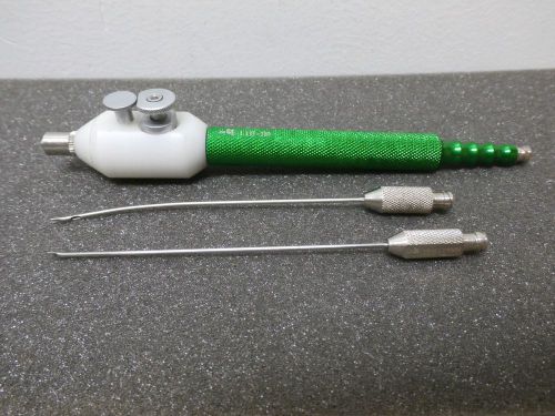 LIPOSUCTION Cannula Set 1.75mm Removable Green HANDLE Plastic Surgery Instrument