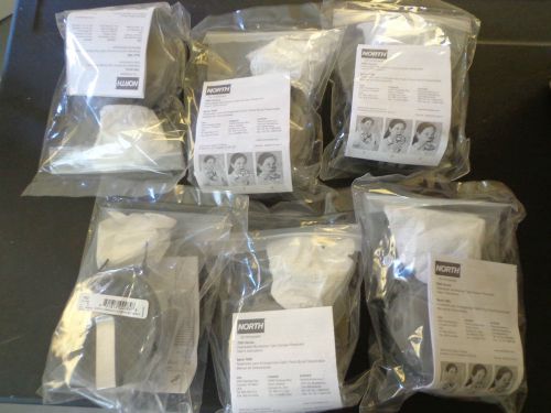 Lot of 6 north disposable mouthpiece type escape respirator  7900 series for sale