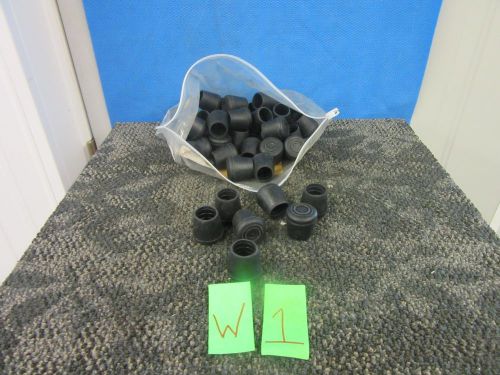 42 BLACK 1&#034; RUBBER FURNITURE LEG TIPS TABLE CHAIR FEET STAND INSTRUMENT STOOL