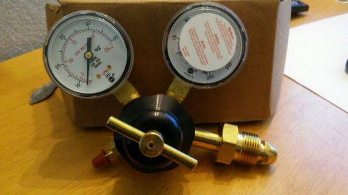 New co2 argon tig mig mix gauge dual welding gas cylinder regulator brass gauge for sale