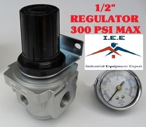 New 1/2&#034; Air Compressor Regulator &amp; Pressure Gauge