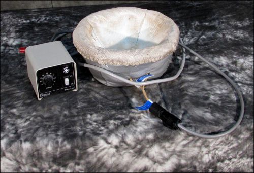Glas-col 0414 hemispherical heating mantle, 600 watt, 5000ml flask w/ powrtrol for sale