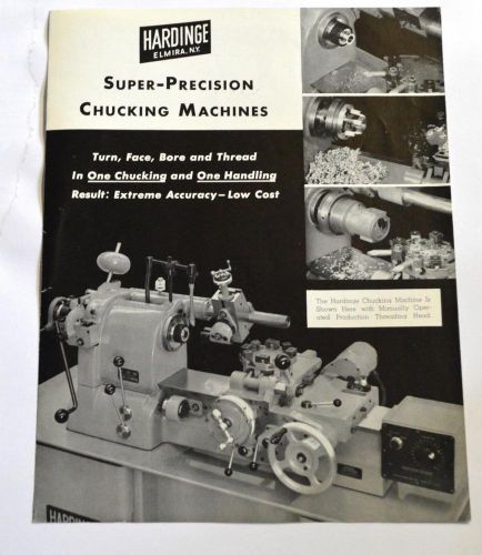 HARDINGE 615635 SUPER-PRECISION CHUCKING MACHINE BROCHURE