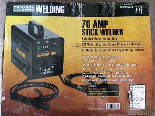 70 Amp-AC 120 Volt Stick Welder 20 amps Single Phase 60 Hz Input AC Output