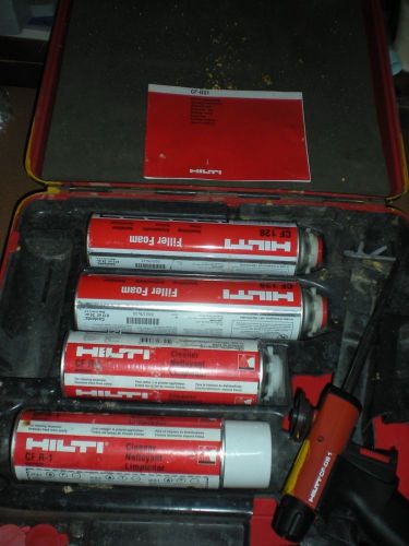 Hilti CF-DS 1 Dispenser Gun W/Case 2 cleaners, 2 filler foam cans
