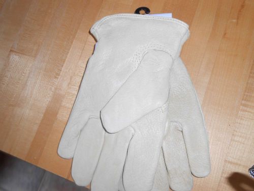 Hand Master Pro Grade Men&#039;s Med. Flannel Lined PIGSKIN GLOVES Carpentry NWT !!!