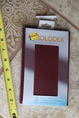 Rolodex business card book Sanford Brands 376650 burgundy leatherette case