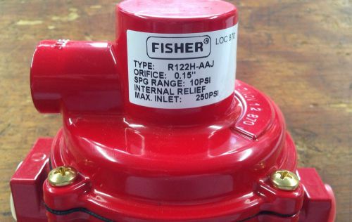 Fisher h.p.regulator r122h-aaj 1/4 inlet x 1/2 outlet for sale