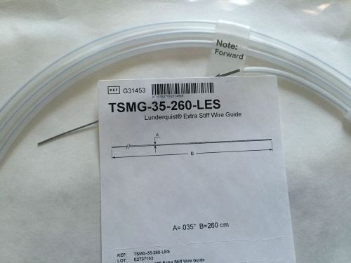 Lot of 5. COOK Medical # G31453 Glidewire 0.035in. x 260cm