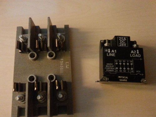 TEXAS INSTRUMENTS 10RC1C-20 REMOTE CONTROL CIRCUIT BREAKER + F3H3G11 Fuse Holder