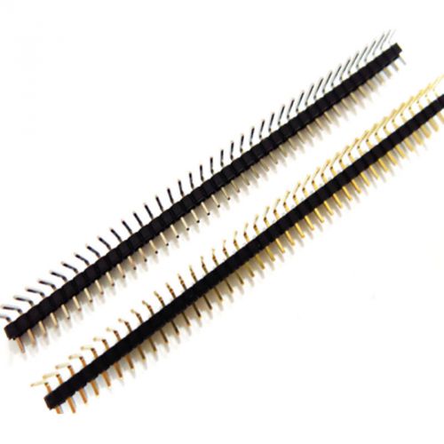 10pcs 40Pin 2.54mm Single Row Right Angle Pin Header Strip For Arduino Kit E WS