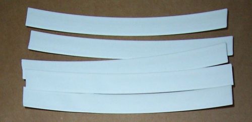 Heat shrink tubing - white 3/8&#034; x 6&#034; pkg of 5 for sale