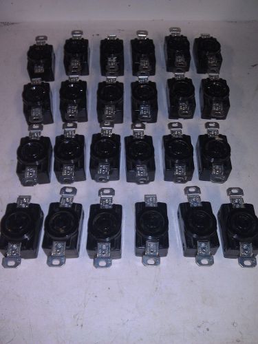 Bargain lot!! lot of 24 20a 125/250v twist lock plugs bl1 for sale
