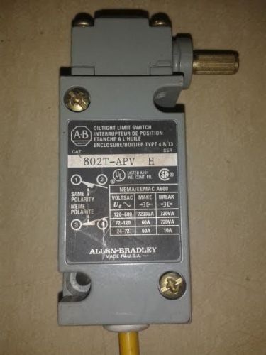 Allen Bradley 802T-APV Series H Oiltight Limit Switch