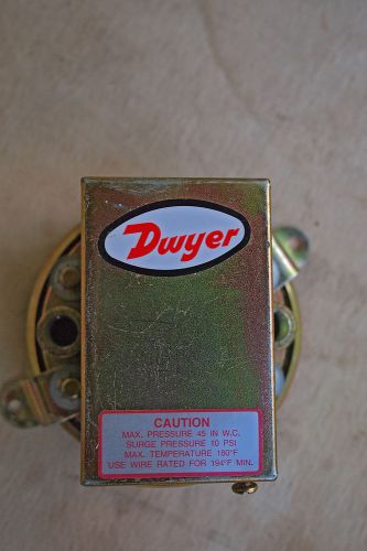 Dywer pressure switch 1900-00. operating range 0.07 to 0.15 in. water for sale