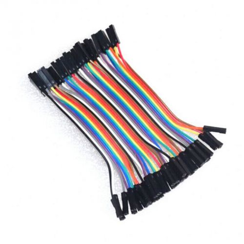 Quality 40pcs 10cm 1p-1p female to Female jumper wire Dupont cable 0826