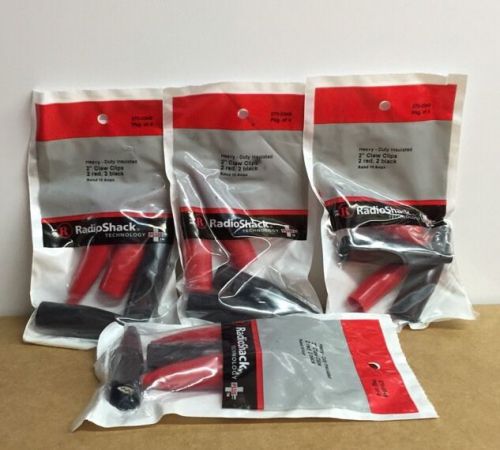 4 Packages 16 Total Insulated 2&#034; Claw (Alligator) Test Clips 10 amp 270-0349 349