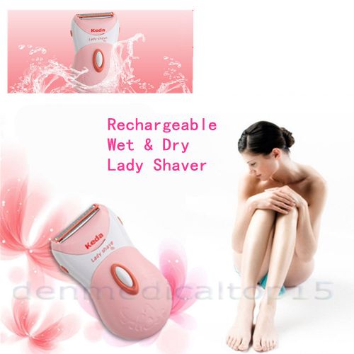 Rechargeable Wet/Dry Washable Electric Women Lady Shaver Trimmer Hair Removal