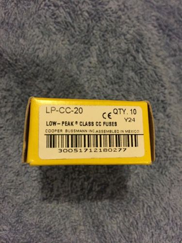 Lp-cc-20 fuse cooper bussmann (qty 10) for sale