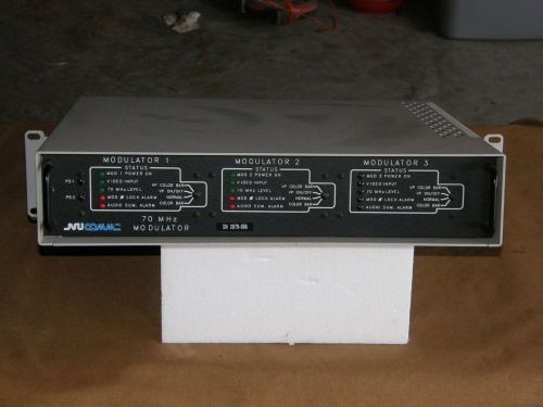 2 Nucomm FMT 70 MHz Modulator 70FMT4-2-1A 24 volt or 120 AC Video or BSBD in