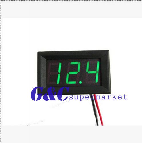 10pcs green led dc 5-120v digital voltmeter 36v/48v/v60v/72v/84v/96v m39 for sale