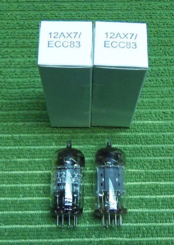 Selected matched pair 12AX7 dual triode tube hi-end preamp Matsushita (ECC83)
