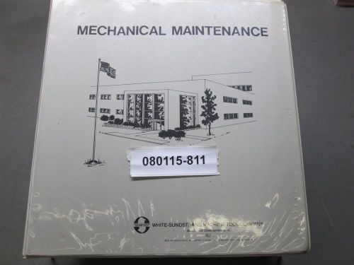Sundstrand Omnimil Machining Center Mechanical Maintenance Manual TS 121,007-1