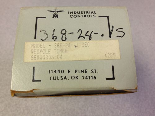Time Mark 368-24-.1SEC Recycle Timer DPDT 24VAC/DC 7A .1 SEC *NEW IN BOX!*