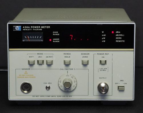 Hp keysight 436a power meter with opt. 022 gpib working for sale