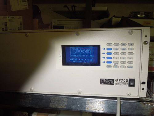 DiCon GP 700 Fiberoptic Switch  Mainframe PN 97410  Ver. 2.12