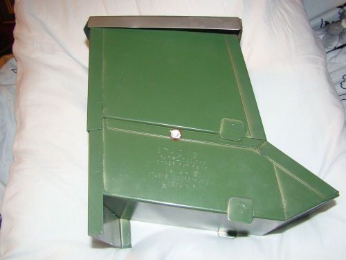 Stack bin no. a-10 metal green with lid for sale
