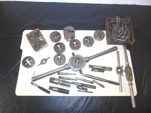 Vintage tap and die machinist tool set 1888 patent huge set! greenfield for sale